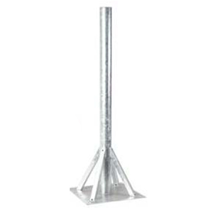 Pied de terrasse en acier galvanise PMM 118 - Diametre 114 mm - Hauteur 1500 mm