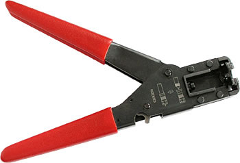 Pince a compression pour fiches F - c�bles: RG-59 et RG-6 - Faval