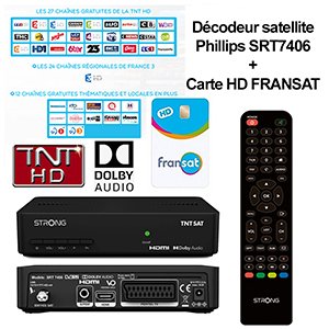 Carte TNTSAT Officielle Neuve 4 Ans - Décodeur Satellite Astra 19.2 - Accès TV Française - Livraison France Rapide