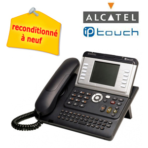 Poste tlphonique numrique Alcatel IP Touch 4038ee - fonctionne uniquement avec standard ALCATEL - Reconditionn  neuf - Noir 