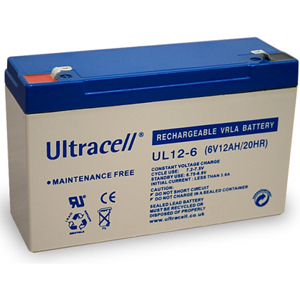 Batteries rechargeable accumulateur solaire - 6V 12Ah - plomb AGM etanche - (151x50x100mm)