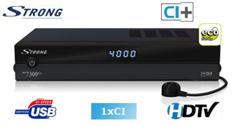 Strong SRT 7300 CI+ - Terminal numerique HD - 1 CI+ - USB + Cordon HDMI offert