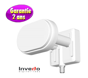 LNB Monobloc 3 Single 0.2 dB - Inverto Black Pro - 60mm - 2 ans de garantie