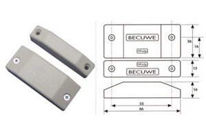 Dtecteur douverture magntique contact NF saillie crme NFA2P