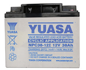 Batterie plomb AGM NPC38-12 YUASA 12V 38Ah