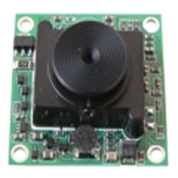 Caméra N/B miniature CCD 1/3" - 380 LTV - Angle de vue 92° (Audio en option)