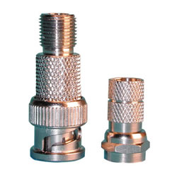 Fiche BNC mle  visser 7mm - pour cble coaxial 