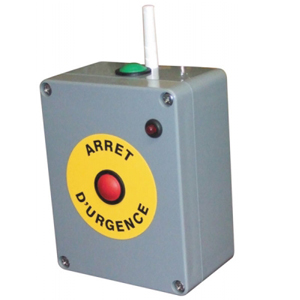 Bouton arret urgence radio 220v alarme autonome marche arret dispositif securite evacuation urgence