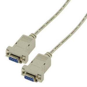 Cble null-modem croise - 1.8m - dsub9 femelle vers dsub9 femelle - RS232