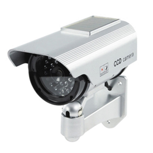 Camera video de surveillance factice - avec LED clignoteur - exterieur etanche - Solaire