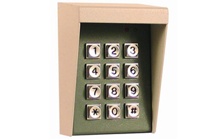 Clavier alarme filaire a codes 12-24 V avec boitier metal pour toutes les marques d’automatisme de portail 