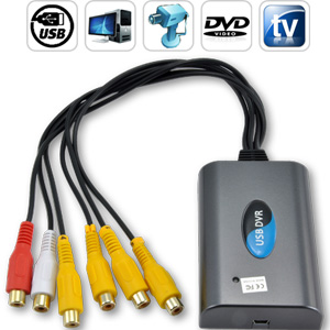 Syst�me de s�curit� DVR USB - 4 canaux vid�o - 2 canaux audio