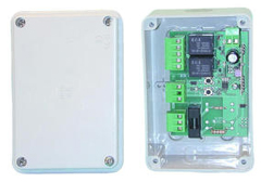 Rcepteur radio autonome avec botier- 2 fonctions - 433MHz - 12vcc/24vca 