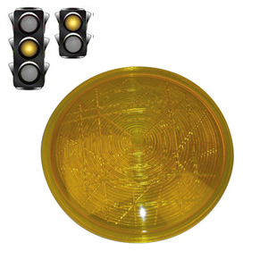 Filtre plastique jaune - semaphore feu de circulation routiere