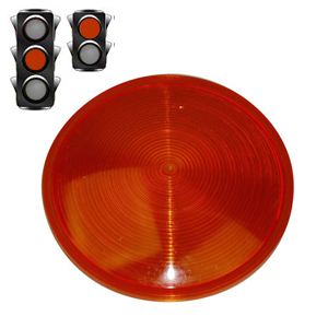 Filtre plastique orange - semaphore feu de circulation routiere