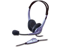 Micro-casque anti-bruit - volume ajustable - compatible skype / téléphone fixe / voip - GENIUS