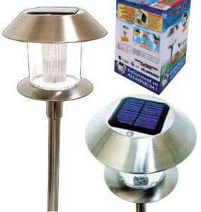 Borne lumineuse solaire de jardin
