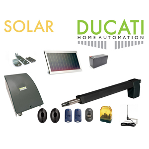 Kit Motorisation - DUCATI HOME-AUTOMATION HC812-400 SOLAR MONO - AUTOMATISME DE PORTAIL - Max 1 vantail de 3,5m de long max 350kg