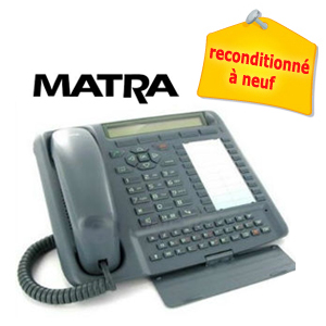 Poste téléphonique numérique MATRA M760E avec touches programmables à LED- fonctionne uniquement avec un standard MATRA - Reconditionné à neuf