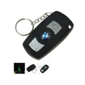 Porte-clés de voiture BMW avec caméra cachée couleur et DVR - avec vision nocturne - Carte micro SD jusqu’à 32 Go