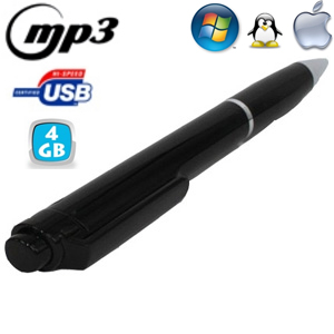 Stylo enregistreur vocal - 4Go - USB 2.0 - MP3