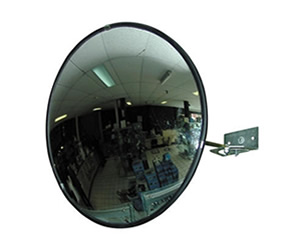 Miroir de surveillance en polycarbonate - convexe - 45 cm - fixation par rotule
