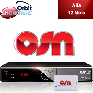 Abonnement Arabe Orbit Showtime Alfa - 8 chaînes - 12 mois + Décodeur HD Box officiel
