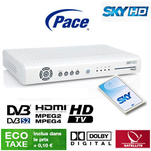 Abonnement Sky Italia HD 1 Bouquet (Sky TV + Calcio) 12 mois via Hotbird 13 E + Sky box HD 