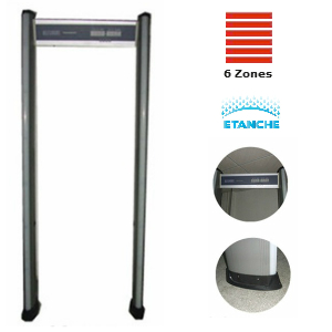 Portique scurit - dtection de mtaux - 6 zones - Etanche pour xtrieur