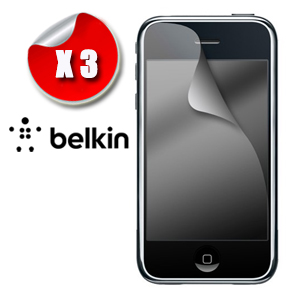 3 protège-écrans transparents Belkin Screen Guard pour iPhone 3G/3GS