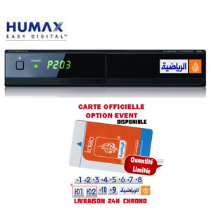 Pack Al Jazeera Sport 12 cha�nes (Irdeto) + Terminal num�rique HUMAX HD-FREE