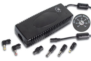 Alimentation compacte  dcoupage pour PC portable 120w avec sortie slectionnable 15A 24Vcc