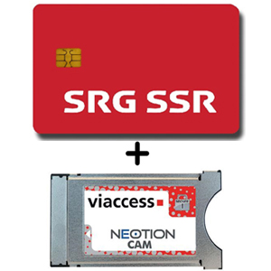 Pack Suisse SRG SSR 12 mois via Hot Bird 13 E + Module PCMCIA Neotion Viaccess ACS 6.1 (PC4.0)