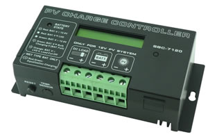Régulateur de charge SBC 24V-20A (12A et 30A en option) - LCD 