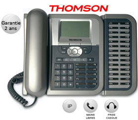 Téléphone IP - 2 lignes - Thomson + Module d’extension 