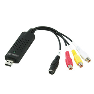 Adaptateur analogique KONIG / EZCAP avec connecteur AV et S-Vidéo vers USB 2.0 