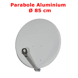 Parabole en aluminium 85 cm ( 91 x 83 ) - Gris Clair