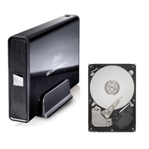 Pack Quick Disk USB2.0 - Boîtier externe pour disque dur avec disque dur SATA 3.5