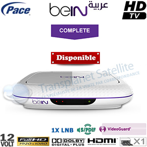 Rcepteur Pace DZS3000NBS avec abonnement beIN Arabia - Complete package - 12 mois via ESHAILSAT 25.5 E / Nilesat 7 W