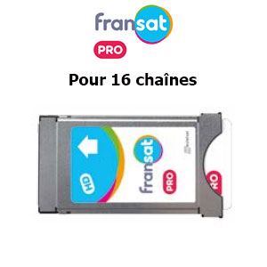 Pack FRANSAT PRO pour 16 chanes - Module + Carte daccs incluse via Atlantic Bird 3 (5 Ouest)