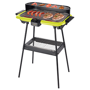 Barbecue électrique sur pieds ou table - 2000 W - vert - DomoClip DOM297V