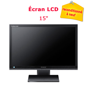 Ecran plat LCD 15 pouces multi marques - Reconditionné à neuf
