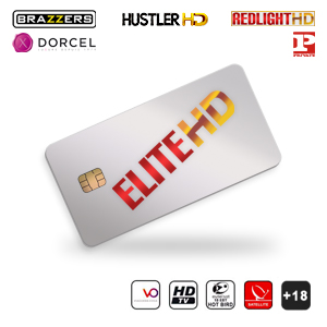 Carte Elite HD 5 chanes 6 mois TV Adulte XXX Abonnement International Hot Bird Dorcel Brazzer Redlight Private Hustler