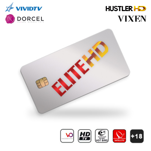 Carte Elite HD Astra 5 chanes 12 mois TV Adulte XXX Abonnement International Satellite Astra Dorcel Hustler Vivid TV Vixen