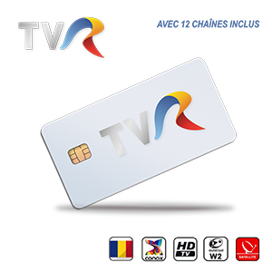 Carte Abonnement TV HD TVR Illimit Roumanie 12 Chanes via Antenne Sat Eutelsat 16Est Uniquement Compatible Rcepteur Viaccess