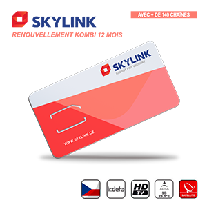 Renouvellement Abonnement TV Skylink Kombi 12 Mois Rpublique Tchque Czech via Sat Astra Seulement Compatible Rcepteur Irdeto 