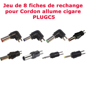 Jeu de 8 fiches de rechange pour Cordon allume cigare PLUGC5