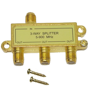 Rpartiteur dantenne 3 voies - 1 entre / 3 sorties - 5-900Mhz 