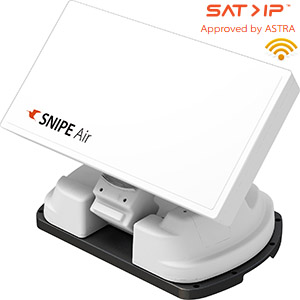 Antenne satellite automatique plate pour Camping - WiFi - SAT IP - LNB single - SELFSAT SNIPE AIR