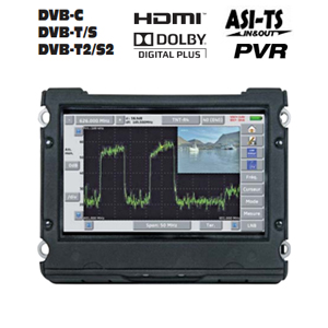 Mesureur de Champ tactile HD Satellite DVB-S/S2 terrestre DVB-T/T2 et cble (DVB-C) - TS-ASI - PVR - Cahors STM 75 - WiFi (en Option)